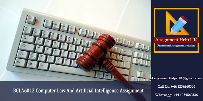 BCLA6012 Computer Law And Artificial Intelligence Assignment 