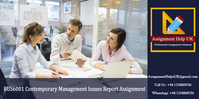 BUS6001 Contemporary Management Issues Report Assignment 