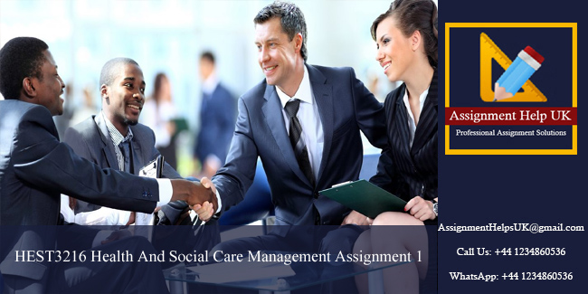 HEST3216 Health And Social Care Management Assignment 1