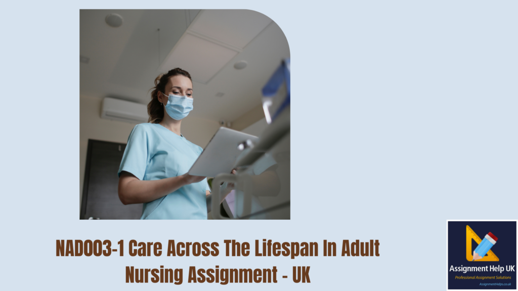 NAD003-1 Care Across The Lifespan In Adult Nursing Assignment 