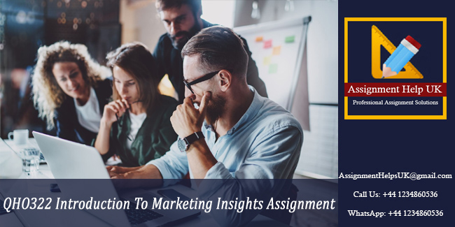 QHO322 Introduction To Marketing Insights Assignment