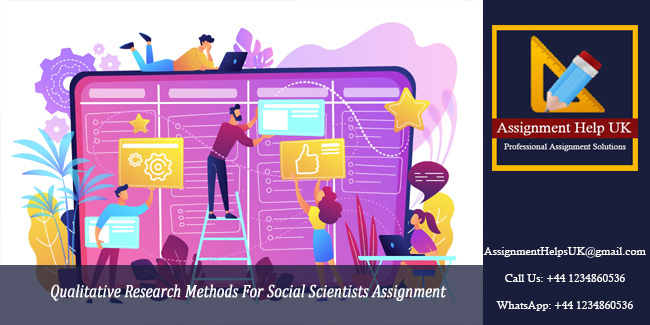 Qualitative Research Methods For Social Scientists Assignment 