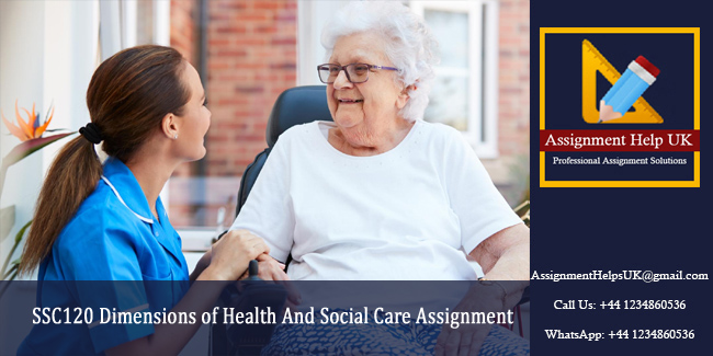 SSC120 Dimensions of Health And Social Care Assignment 